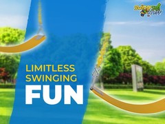 SWING SET STUFF INC COMMERCIAL POLYMER SEAT 5.5 FT COATED CHAIN (YELLOW) 0316