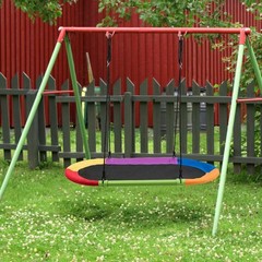 60” Giant Waterproof Platform Saucer Tree Swing Set 700 lb Weight Capacity