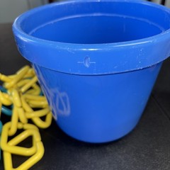 Vintage 1993 Kids II Linking Toys with Bucket and Lid 46 Linking Shapes