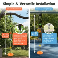 Tree Swing for Rope Swing for Tree Climbing Rope for Heavy Duty Disc Swings f…