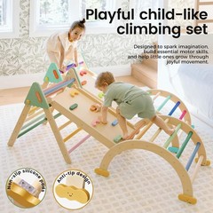 Tiny Land 7 in 1 Pikler Triangle Foldable Montessori