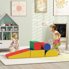 Crawl and Climb Activity Mat Set 5pc Foam 16x16x8 24x16x8 Mixed Colors