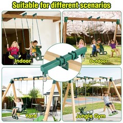 Heavy Duty Glider Swing Brackets, 400lbs Conversion Kit for Play Set, Univers…