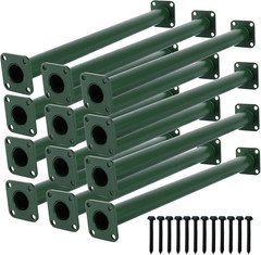 16.5″ Outdoor Monkey Bars for Backyard – Set of 12,Green Metal Outdoor/Indoor Mo