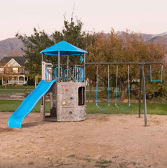 Lifetime 91208 Adventure Tower Playset Kids Outdoor Playground Slide Swingset