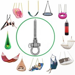 2 Bearing Swing Hangers Permanent Anti Rust Heavy Duty 180° Swing, 1500 lb Ca…