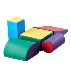 Soft Foam Climbing Blocks Set of 5 for Toddlers, Safe Indoor Play