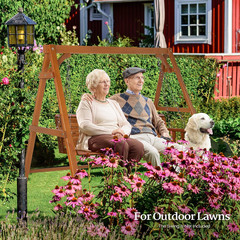 Heavy Duty 660 LBS Wooden Swing Frame with Extra Bottom Connection Board
