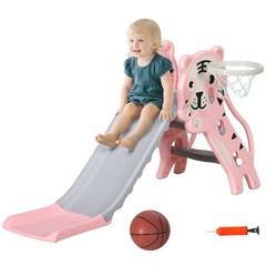 3 in 1 Toddler Slide for Indoor Basketball Hoop Climber Anti-slip Lightweight