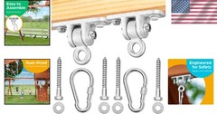 Heavy-Duty Swing Set Hangers – Quiet & Durable 2-Pack for Porch & Playground