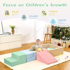 Climbing Toys for Toddlers , Toddler Climbing Toys Indoor, 5-Piece Foam Climbing
