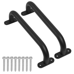 13” Black Playground Handles Safety Grab Bar Indoor & Outdoor 2pcs