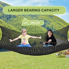 Kids Climbing Cargo Net 6.5×9.8 ft Polyester Playground Safety Net Black