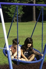 Playground Metal Swing Set Glider Slide Super Disc Back Yard Fun Outdoors NEW