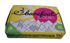 Barefoot Slackline Kit 50ft (18m) Complete Set Neon Green New