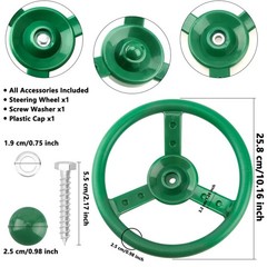 2 Pack Steering Wheel Playset Plastic Pirate Ships Wheel with Mounting Tools …