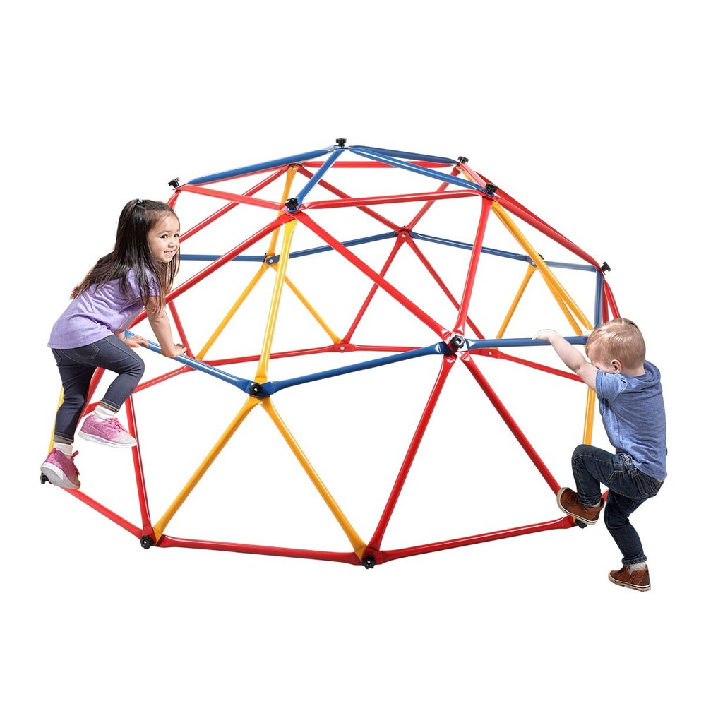 Kids Geometric Dome Climber Play Set Outdoor Toddler Climbing Play Center
