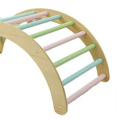 Wooden Arch Ramp Ladder Climbing Toys For Toddlers For Toddlers 1-3 Years Old