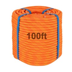 100Ft 1/2 Inch Heavy Duty Climbing Rope – for Tree Swing, Pulling, Outdoor & …