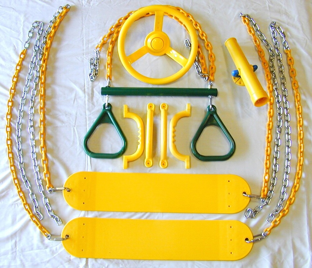Swingset Swing Kit,belt swings,trapeze,play set accessories,Playground,PVC,66GYB