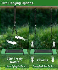 NEW 60in Tree Swing Adjustable Platform 700lbs Outdoor Indoor Green Black