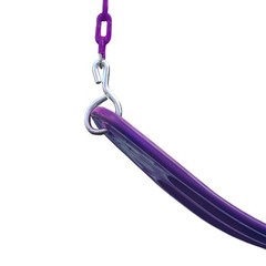 Extreme-Duty Plum Belt Swing with Purple Chains