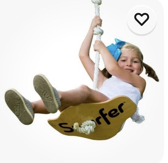 Swurfer Swift Maple Classic Wood Tree Disc Swing for Kids SW-SMS