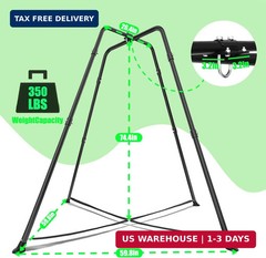 Swing Stand Frame with Sensory Pod Swings and Chair,X-Shaped Swing Set，Heavy-Dut