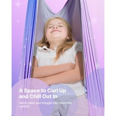 Uimoso Double-Layer Sensory Hammock Swing with 300lbs Weight Capacity