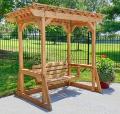 PERGOLA SWING 100% Cedar Adult Family Swing