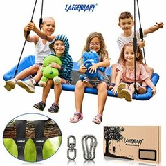 60 Inch Platform Tree Swing for Kids and Adults – Giant Flying Outdoor Blue