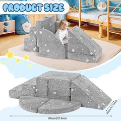5pcs Foam Climbing Blocks for Toddlers 1-3, Safety First Climbing Toys Indoor…