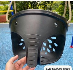 Heavy-Duty High Back Full Bucket Toddler Swing Seat with Locking Carabiners a…