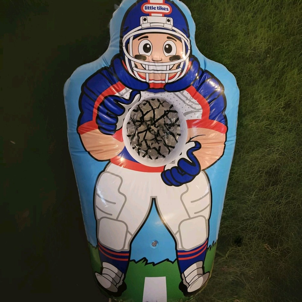 Sports Fun Little Tikes Jumbo Inflatable Baseball and Football Trainer Kids 3-8