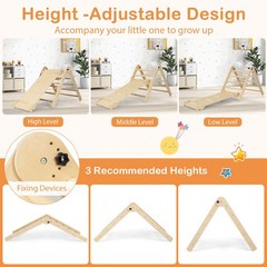 7-in-1 Indoor Climbing Toys for Toddlers w/ Reversible Ramp Sea Lion Rocker