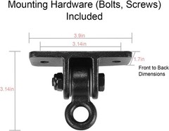 Cast Iron Swing Hangers with Noise Reduction – 500lbs, Indoor/Outdoor Use