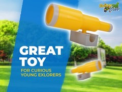 SWING SET STUFF INC. MONOCULAR TELESCOPE (YELLOW) sturdy play toddler park 0289