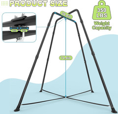 Swing Stand with Sensory Swing, Swing Frame with Pod Swing, X-Shaped Swing Set,