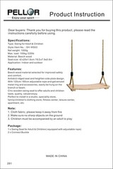 Heavy Duty Outdoor Swing – Ideal for Kids and Adults – Easy Tool-Free Install