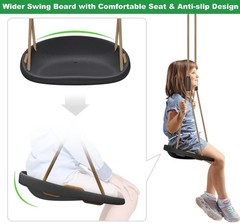 2 Pack 500LB Capacity Heavy Duty Swing Seat W/ Wider Swing Board & Height