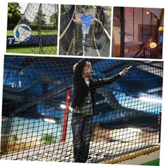 Climbing Cargo Net for Kids Outdoor Balcony Safety Net 4.9×9.8ft(1.5x3m) Black