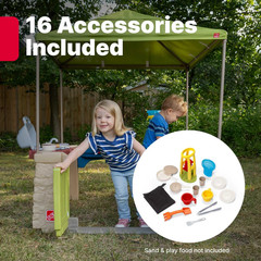 Shaded Kids Patio Playset – Fun Interactive Outdoor Adventure!
