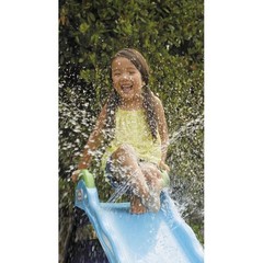2-in-1 Outdoor-Indoor Wet or Dry Slide with Easy Storage, Blue, Ages 2 to 6