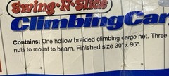 Swing N Slide Climbing Cargo Net New In Bag 30″ X 96” Black Rope Net NE 4481-1