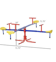 Playground Seesaw Totter Teeter Kids Outdoor Set Dandy Play Home Teeter-Totter