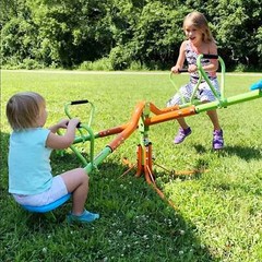 Toddler Island 360-Degree 4 Seater Swivel Seesaw, Ages 3 to 9