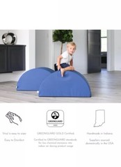 Blocksy + Kids Couch, Indoor Foam Playset, 6 Piece Soft Toddler