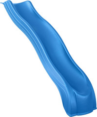 8′ Alpine Wave Slide Plastic Slide Attachment for 4 Foot Deck Heights- for Outdo