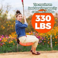 Durable Rotating Disc Swing for Ages 3+ – 330lbs Capacity, Indoor/Outdoor Use