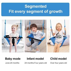 Toddler Swing & 2-in-1Baby Swing – Adjustable Rope Swing Seat for Kids Indoor…